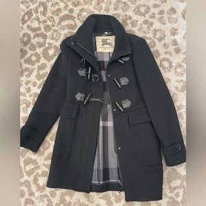 Burberry wool toggle coat, black, won’t once or twice Italy 38 US 4